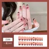 Unhas Usáveis Feitas à Mão Atacado Xiaohongshu Douyin Venda Quente Diamante Borboleta Coração High-End Nail Art Unhas Usáveis 24 Peças