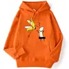 Sudaderas Urbanas para Mujer Vamos a Quitar Pieles de Plátano Ropa con Estampado Divertido Sudadera Caliente Mujer