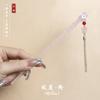 Estilo Antigo Hairpin Placa de Ácido Acético Simples Tassel Andar Diário Cabelo Han Roupas Acessórios Novo Estilo Chinês Roupas Antigas Mulheres Hairpin
