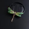 Coreano novo libélula animal broche de alta gota de óleo de cristal inseto corpete liga pino roupas acessórios atacado