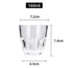 Copa octagonal para vino blanco acrílico copa octagonal plástico cerveza taza engrosada especificación de copa para KTV bar tienda de barbacoa