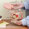 Tazas de Cerámica de Alta Gama para Niñas, Tazas de Agua Cerámicas de Aspecto Elegante para el Hogar, Tazas de Desayuno para la Oficina, Regalos Prácticos para Mujeres