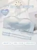 Sujetador Sexy con Botones Frontales Desmontables para Mujer, Antideslizante, Anticaída, Push-Up, Pechos Pequeños, Sujetador Grande, Sujetador Tipo Tubo, Estilo Delgado de Verano