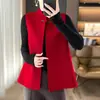 Chaleco de Lana de Nuevo Estilo Chino Otoño/Invierno 2026 para Mujer, Top Retro sin Mangas con Botones, Ropa Exterior de Moda para Mamá
