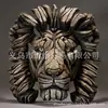 Escultura Animal de Cabeça de Tubarão Elefante Leão Nova Criativa Transfronteiriça Ornamento de Resina para Mesa Interna