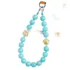 Cordón para Teléfono de Raíz de Bodhi Azul Cielo Colgante Exquisito de Zorro de Nueve Colas Lindo y Auspicioso Cordón Antiperdida para Teléfono