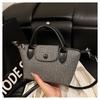 Bolso de Mano para Empanadas para Mujer, Estilo Coreano, Nuevo Diseño de Nicho Verano 2026, Bolso de Hombro Rayado, Bolso Cruzado de Alta Gama