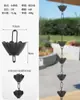 Corrente de Chuva Externa de Cobre Corrente de Drenagem de Beiral Estilo Japonês Corrente de Água da Chuva de Pátio de Villa Corrente de Desvio de Água da Calha Corrente de Água Decorativa