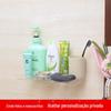Prateleira de parede acrílica estilo japonês, simples e prática, resistente a perfurações, sólida e durável