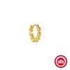 Brincos argola clássicos em prata de lei 925 cravejados com diamantes, estilo básico mais vendido transfronteiriço, brincos personalizados INS para mulheres
