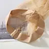Medias de Línea 0D Ultradelgadas con Perlas en la Entrepierna Pantimedias Brillantes de Verano Sexy Punta Transparente Medias Aurora para Mujer