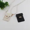 Portatarjetas Estilo Coco Chanel Acolchado de Diamantes con Hebilla Funda para Teléfono Portatarjetas Funda Protectora