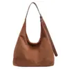 Bolso de Hombro Tote de Gran Capacidad para Mujer Otoño 2024 Nuevo Retro Mate Casual para Viajar Cruzado con Letras Bolso de Moda