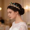 Corona de Novia Aleación Pedrería Diadema de Reina Accesorios para el Cabello de Boda Joyería para la Cabeza Corona de Fiesta Tiara de Cumpleaños para Mujeres