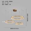 Lustre de Cobre de Espectro Total, Iluminação Principal para o Hall, Iluminação de Design Minimalista para Sala de Jantar, Controle Residencial Inteligente, Mesa de Jantar de Luxo Leve
