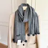 Cachecol de tricô inverno feminino quente bola pendurada quente estilo coreano atmosfera versátil luxo leve alta qualidade aquecedor de pescoço atacado