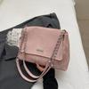 Bolsa Tote Transfronteriza de Gran Capacidad para Mujer 2026 Nueva Versátil Texturizada Cadena Hombro Bolsa para el Trabajo Bolso Cruzado Retro
