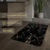 Tapete de Chão de Terra de Diatomáceas Ozom Export Transfronteiriço, Absorvente de Água, Secagem Rápida, Tapete de Pé Antiderrapante, Tapete de Chão de Banheiro de Luxo Leve Dourado-Mármore