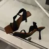 Sandálias de Salto Alto Chuyuji Femininas com Salto Fino e Bico Quadrado, Versáteis 2026 Novo Estilo Coreano Chinelos Elegantes e Sofisticados