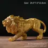 Nova Escultura de Leão Dominador Estilo Chinês Rugido Raivoso Leão Ornaments para Gabinete de TV Restaurante Escritório Sala de Estar Entrada