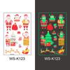 Nuevo en stock Más Vendido Luminoso Navidad Tatuaje Pegatina Fiesta Navideña Vidrio de Ventana Regalo de Navidad Decoración Pegatina
