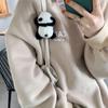 Lindo Broche de Panda Tridimensional de Dibujos Animados ins Corazón de Niña Muñeco de Peluche Lie Lie Lie Oso Gato Pin Insignia Cabeza de Panda