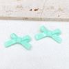 Pequeno laço de fita fresco gravata borboleta miçangas 20x34mm diy acessórios de joalheria acrílica miçangas soltas corrente para celular