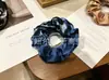 Atacado em estoque scrunchies de renda floral cintura fina, scrunchies de cetim com strass, elásticos de cabelo, tiaras