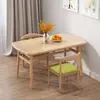 Apartamento individual mesa de comedor pequeña silla nórdica combinación madera maciza moderna apartamento pequeño hogar mesa y silla pequeña para cafetería exterior