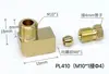 Boquilla de aceite para deslizador Conector en ángulo recto PL Conector de manguito Codo con resorte interno Tubo de aluminio Tubo Conector de tubo de aceite de nylon