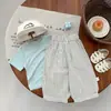 Calça Longa Casual de Verão para Bebê Menino, Fresca, Listrada, Repelente de Mosquitos, Cintura Elástica para Criança Pequena, Respirável, com Punho, para Uso Externo, Roupas Infantis