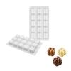 Novo Cross-border Silicone 15 Pequeno Cubo de Rubik Molde Mousse Assando Bolo Molde Net Celebrant Aromaterapia Soja Vela Molde