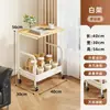 Estante de almacenamiento para snacks estante de almacenamiento móvil de pie para dormitorio mesita de noche sala de estar organizador gabinete de almacenamiento multicapa carrito pequeño para huecos