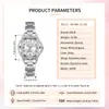 Relógio Feminino Novo Estilo, Elegante, Esportivo, Estilo Executivo, Relógio Feminino de Quartzo com Pulseira de Aço Ousada, Relógio à Prova d'Água, Atacado do Fabricante