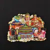 Imanes de Nevera de Madera Estilo Chino, Souvenirs de Atracciones Turísticas Chinas, Pegatinas Magnéticas 3D al por Mayor