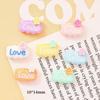 Oso ángel diy horquilla accesorios para uñas funda para teléfono móvil ropa zapatos y sombreros adorno combinación pequeños accesorios