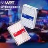 Wpt Texas Hold'Em Cartas Anchas Esmeriladas con Caracteres Grandes Impermeables, Anti-Doblado y Resistentes al Desgaste Juego de Póker Especial Cartas de Plástico PVC