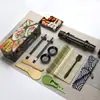 Herramientas para Hacer Sushi, Cuchillo para Sushi, Esterilla de Bambú para Enrollar, Plato de Cerámica, Cuchara Japonesa para Arroz, Juego de Moldes para Bolas de Arroz y Sushi