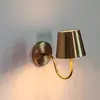 Luminária de Parede Recarregável Novo Modelo Transfronteiriça, Sem Necessidade de Fiação, Luz Noturna Criativa e Simples Regulável para Quarto e Sala de Estar, Luminária de Cabeceira Decorativa
