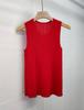 Chaleco plisado de cuello redondo para mujer 2025 Verano Nueva Moda Casual Elegante Versátil Jersey Sin Mangas Top Básico