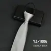 Gravata Masculina Formal Social Negócios Noivo Casamento Estudante Feminino Profissional Camisa Vermelho Preto Azul Zíper Conveniente Preguiçoso