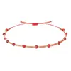 Pulsera de Cuentas de Arroz Tejida a Mano Transfronteriza 2mm Pulsera Pequeña de Cuentas de Arroz Piedra Cortada Estilo Fresco Pulsera para Mujer