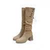 Botas Meilad convertibles de dos vías para mujer, nueva colección otoño/invierno 2026, tacón grueso, botas altas apiladas, botas de montar casuales de tacón alto para mujer