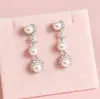 Conjunto de Joyería de Collar y Pendientes con Pedrería y Perlas, Nuevo Estilo Coreano Europeo y Americano Más Vendido para Fiestas de Lujo, Pendientes de Estilo Vacacional