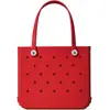 Bolsa de Playa de Eva con Gran Capacidad, Decoración DIY Personalizable, Bolso Perforado para Mujer, Estilo Europeo y Americano de Verano, Bolso de Cesta Transfronterizo