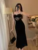 Nuevo Vestido de Noche 2026 con un Ambiente de Socialité, Vestido Largo con Tirantes, Ultra-Sexy, Lujo Ligero, Nicho, Espalda Descubierta, Vestido de Banquete de Alta Gama