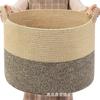 Cesta de almacenamiento de cuerda de cáñamo Xinyide, cesta elástica plegable de calidad de Amazon, cesta tejida de cuerda de cáñamo, cesta de yute para ropa.