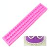 Tira longa de pérola forma molde de silicone fondant bolo de decoração de chocolate molde DIY ferramenta de cozimento