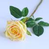 Flor Artificial Wet Sense Avançado Hand-feel Rose Estilo Europeu Casa Sala de Estar Mesa de Jantar Decoração Decoração de Casamento Mês Europeu Rosa