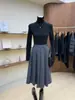 Suéter de Punto sin Costuras de una Pieza con Cuello Alto, Mezcla de Lana, Muy Rentable, para Otoño e Invierno, Suéter Básico de Corte Recto, Ajuste Delgado para Mujer